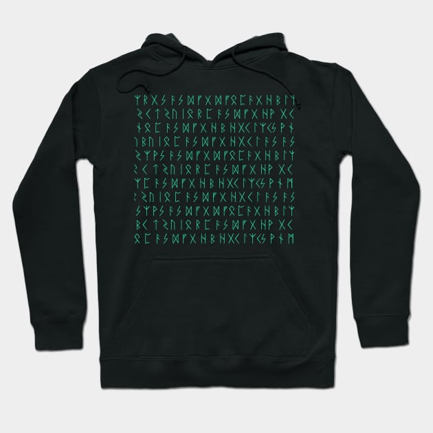 Viking Runes Hoodie by Scar